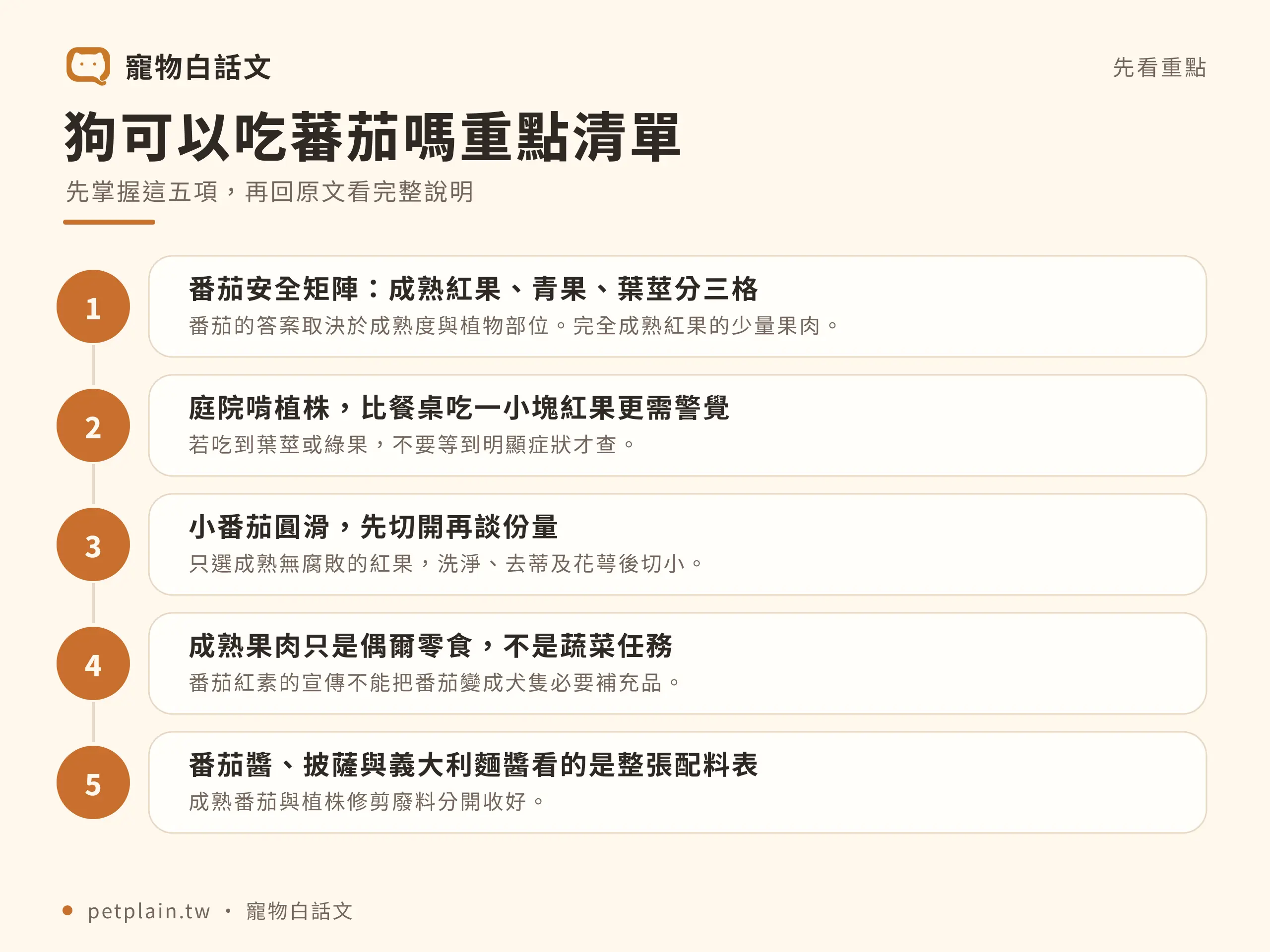 狗可以吃番茄嗎?成熟度與植株毒性解析:重點整理