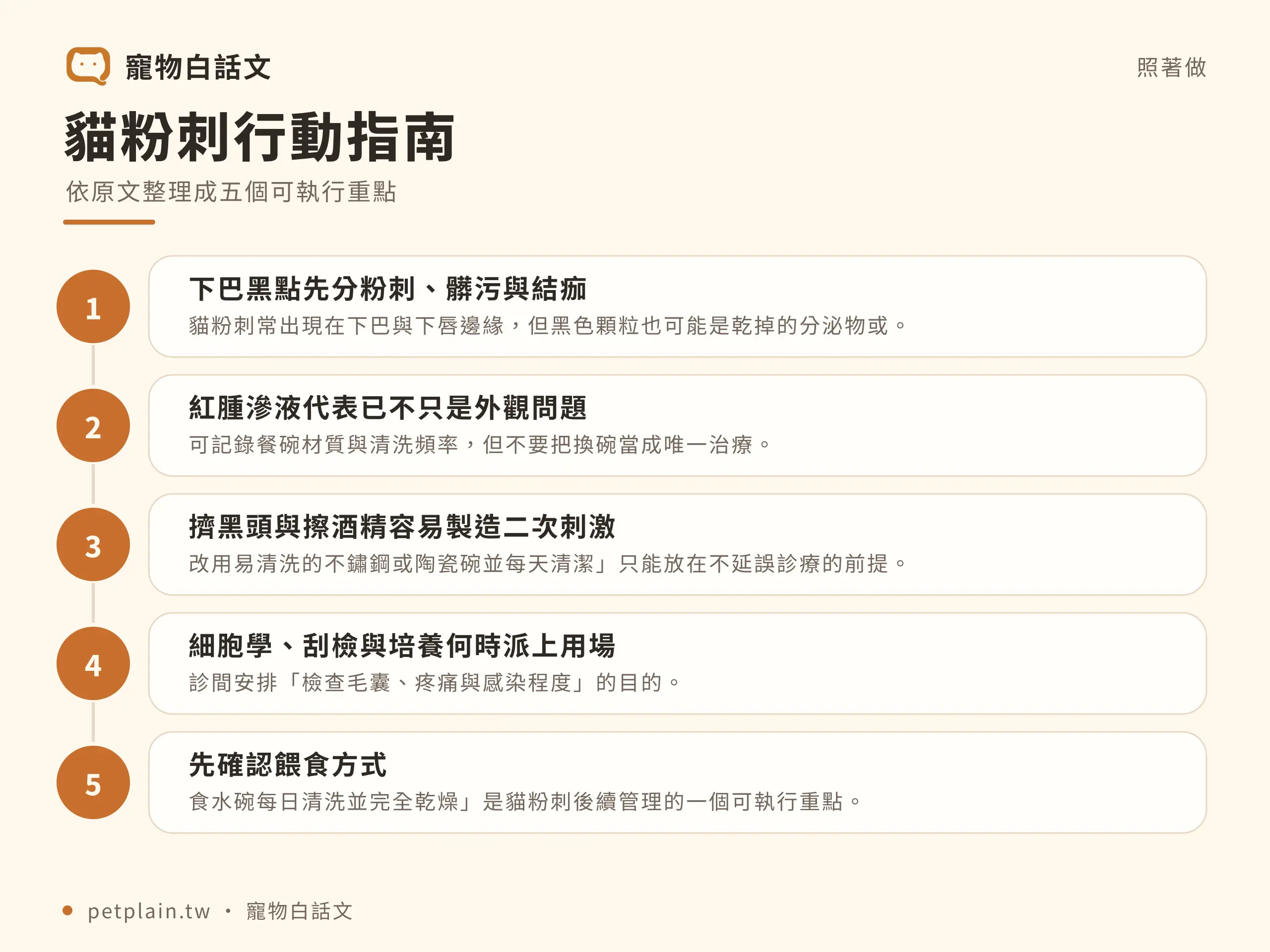 貓粉刺怎麼辦？黑下巴原因與清潔方式：實際步驟