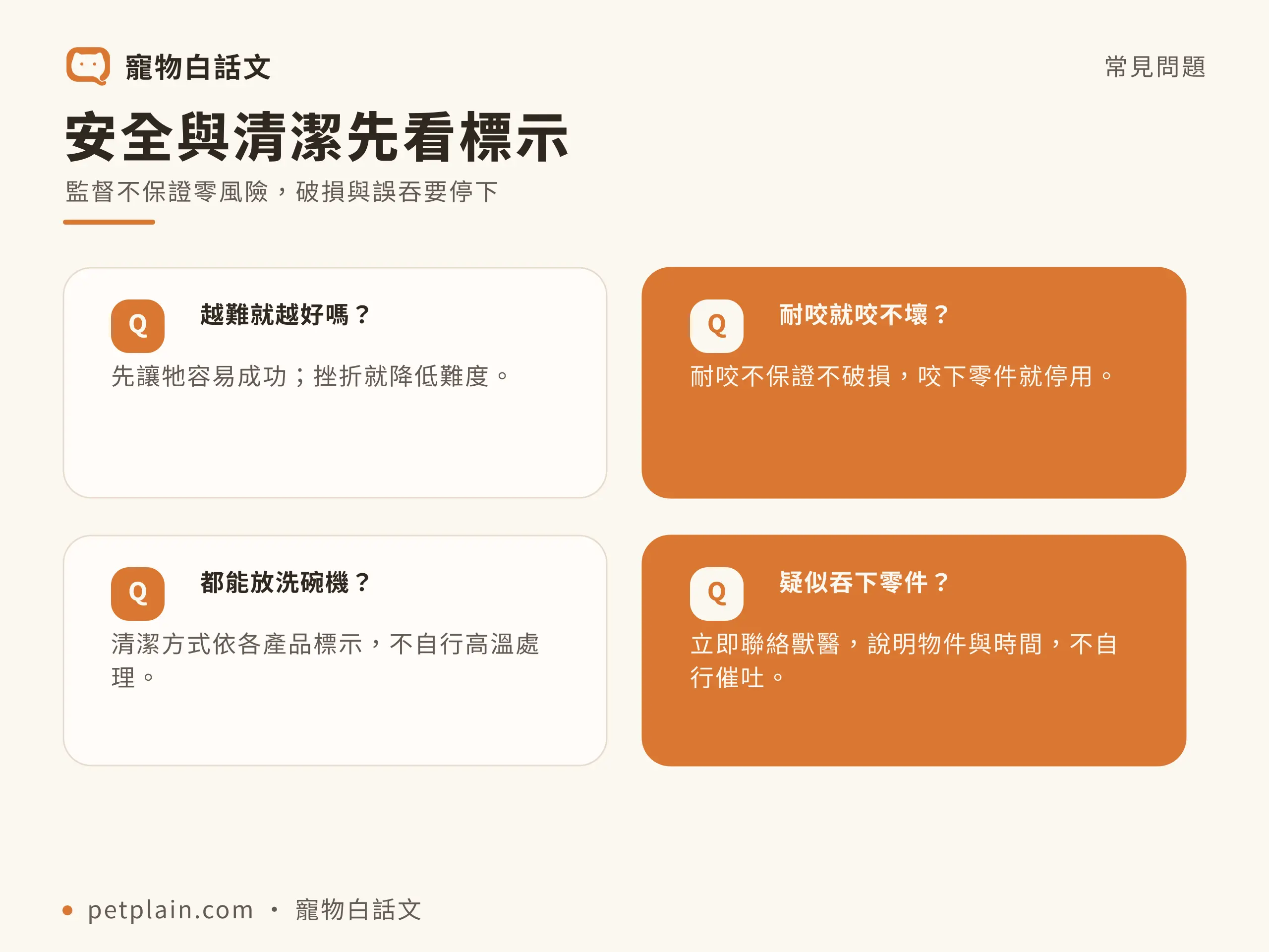 安全與清潔先看標示:監督不保證零風險,破損與誤吞要停下